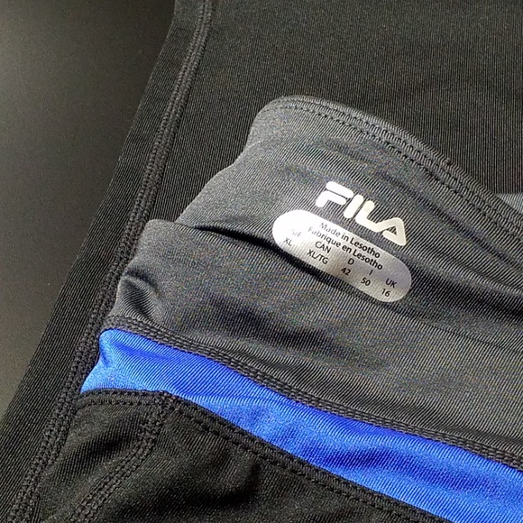FILA - Get Up And Go 3/4 Leggings (black/blue) - Picture 4 of 5